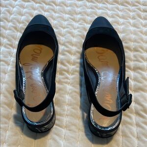 Sam Edelman Black Slingback Heels